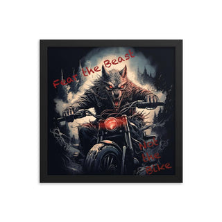 Rider's Roar - Framed Poster