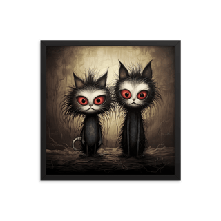 The Dastardly Twins - Framed Poster