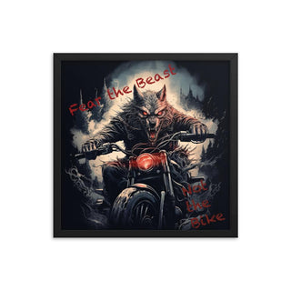 Rider's Roar - Framed Poster