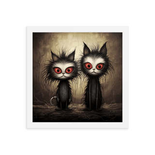 The Dastardly Twins - Framed Poster