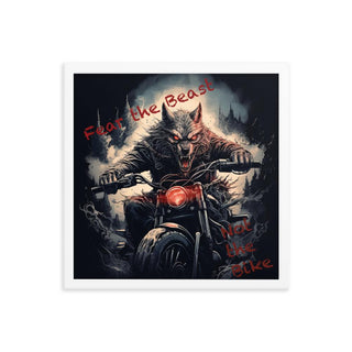 Rider's Roar - Framed Poster