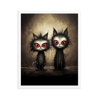 The Dastardly Twins - Framed Poster