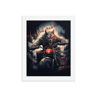 Rider's Roar - Framed Poster