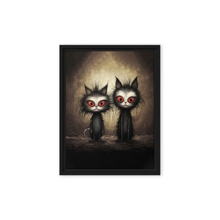 The Dastardly Twins - Framed Canvas