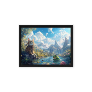 Echoes of Serenity - Framed Canvas