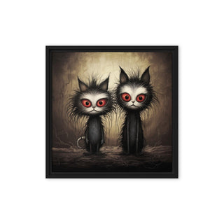 The Dastardly Twins - Framed Canvas