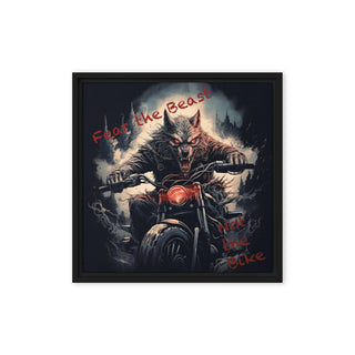 Rider's Roar - Framed Canvas