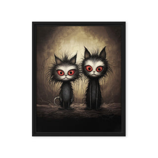 The Dastardly Twins - Framed Canvas