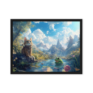 Echoes of Serenity - Framed Canvas