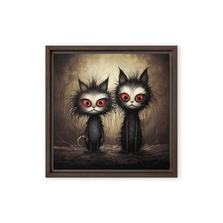 The Dastardly Twins - Framed Canvas