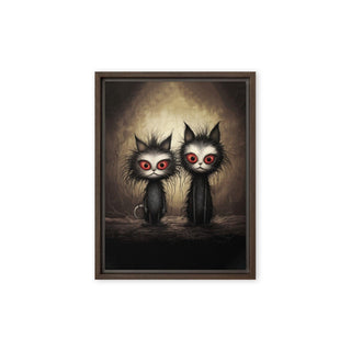 The Dastardly Twins - Framed Canvas