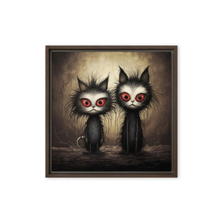 The Dastardly Twins - Framed Canvas