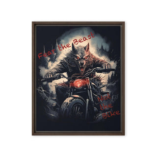 Rider's Roar - Framed Canvas