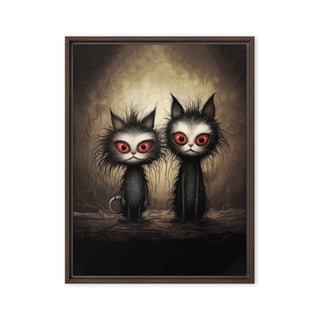 The Dastardly Twins - Framed Canvas