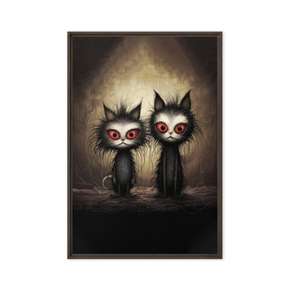 The Dastardly Twins - Framed Canvas