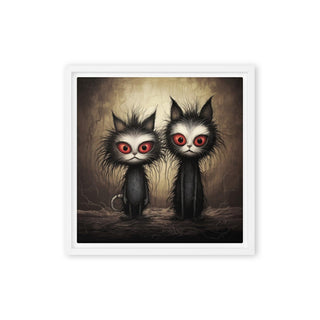 The Dastardly Twins - Framed Canvas