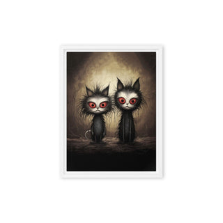 The Dastardly Twins - Framed Canvas