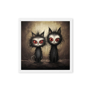 The Dastardly Twins - Framed Canvas