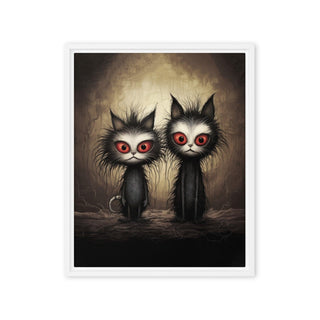 The Dastardly Twins - Framed Canvas