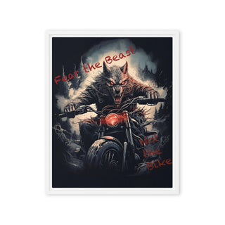 Rider's Roar - Framed Canvas