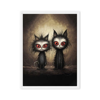 The Dastardly Twins - Framed Canvas