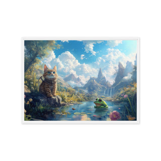 Echoes of Serenity - Framed Canvas