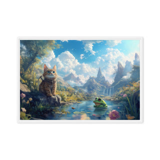 Echoes of Serenity - Framed Canvas