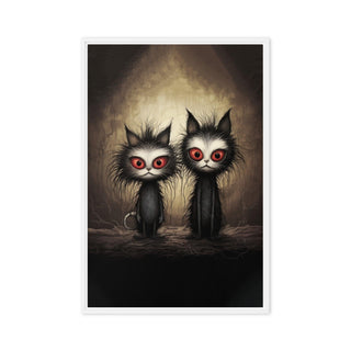 The Dastardly Twins - Framed Canvas