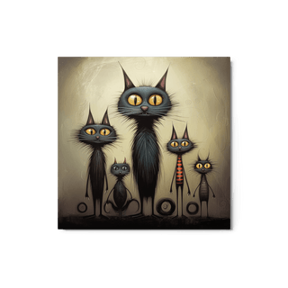 The Awkward Family - Metal Print