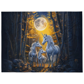 Family Beneath the Stars - Luxury Plush Blanket