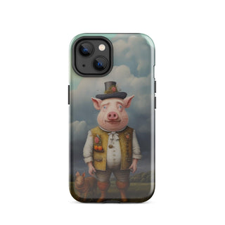 Sir Porcington's Day Out - iPhone Case