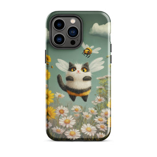 Fluttering Cat-Bee - iPhone Case