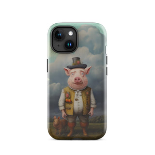 Sir Porcington's Day Out - iPhone Case