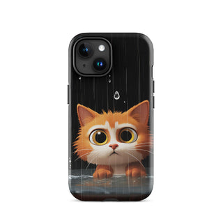 Cat in the Rain - iPhone Case