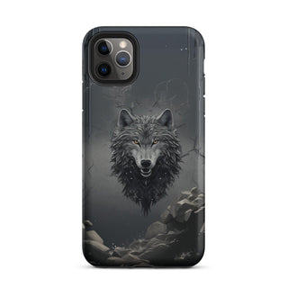 Grey Wolf Gaze - iPhone Case