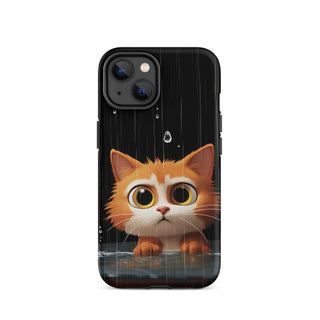 Cat in the Rain - iPhone Case