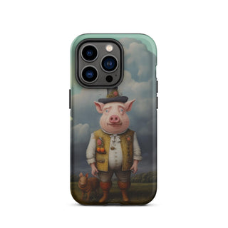 Sir Porcington's Day Out - iPhone Case