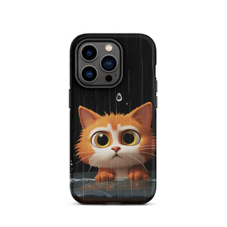 Cat in the Rain - iPhone Case